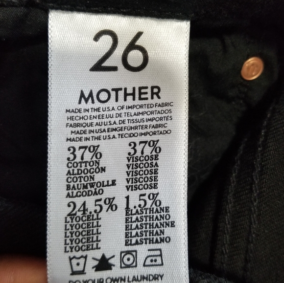 Mother High Rise Looker Diamond in The Rough Jeans - Picture 11 of 12